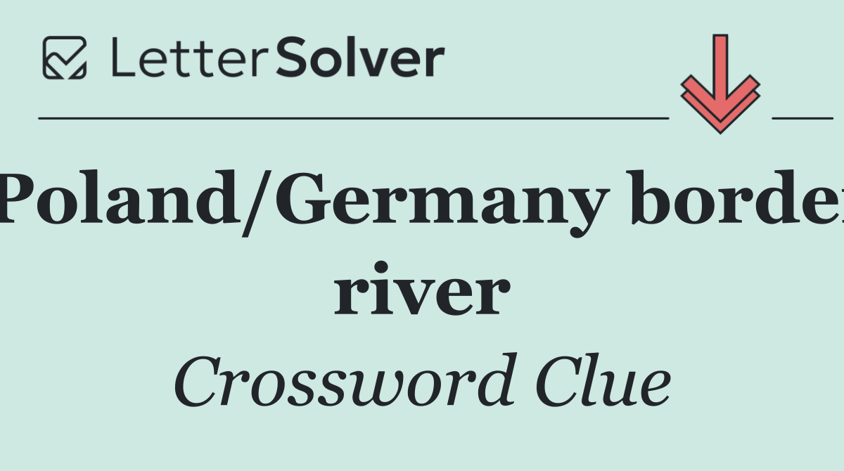 Poland/Germany border river