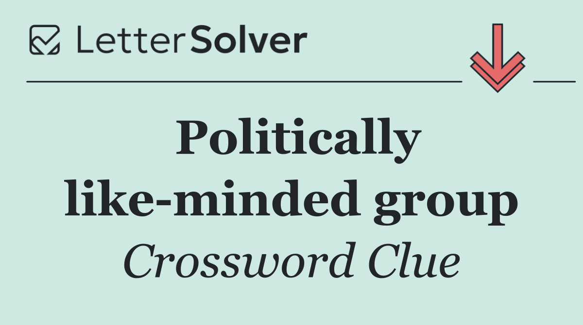 Politically like minded group