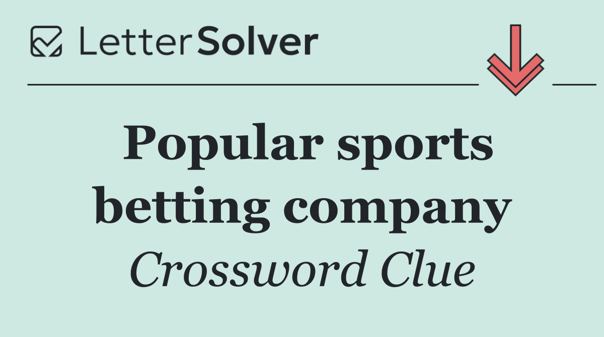 Popular sports betting company