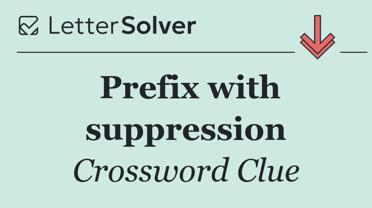 Prefix with suppression