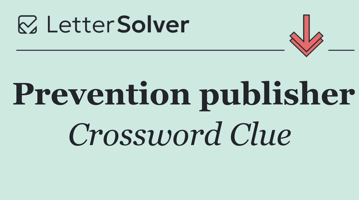 Prevention publisher