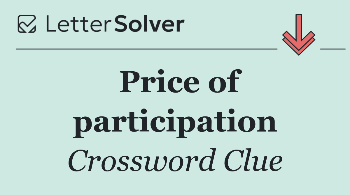 Price of participation