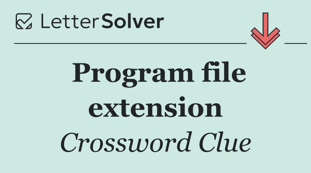 Program file extension