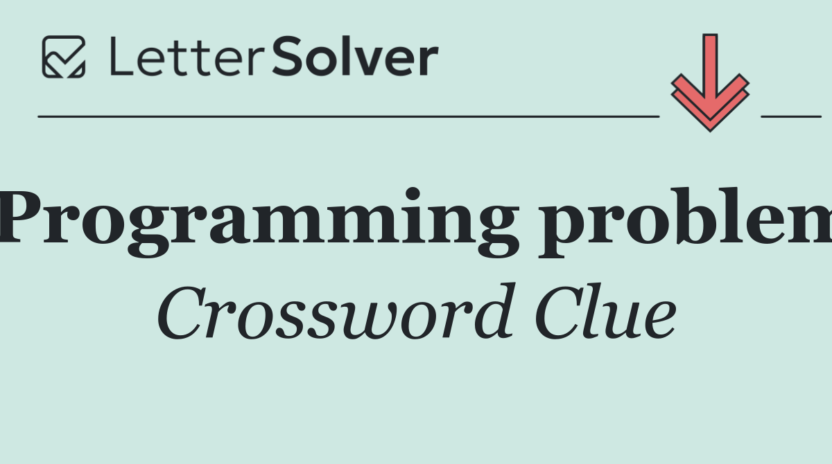 Programming problem