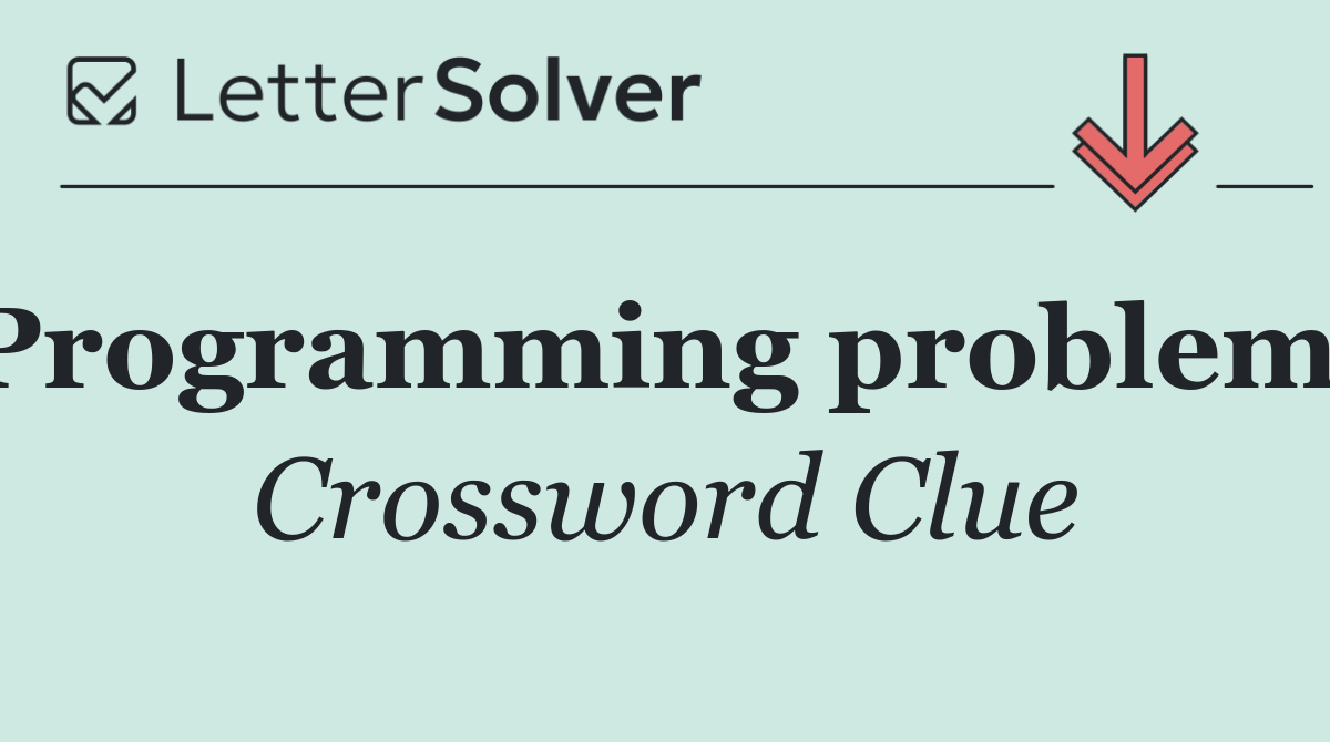 Programming problems