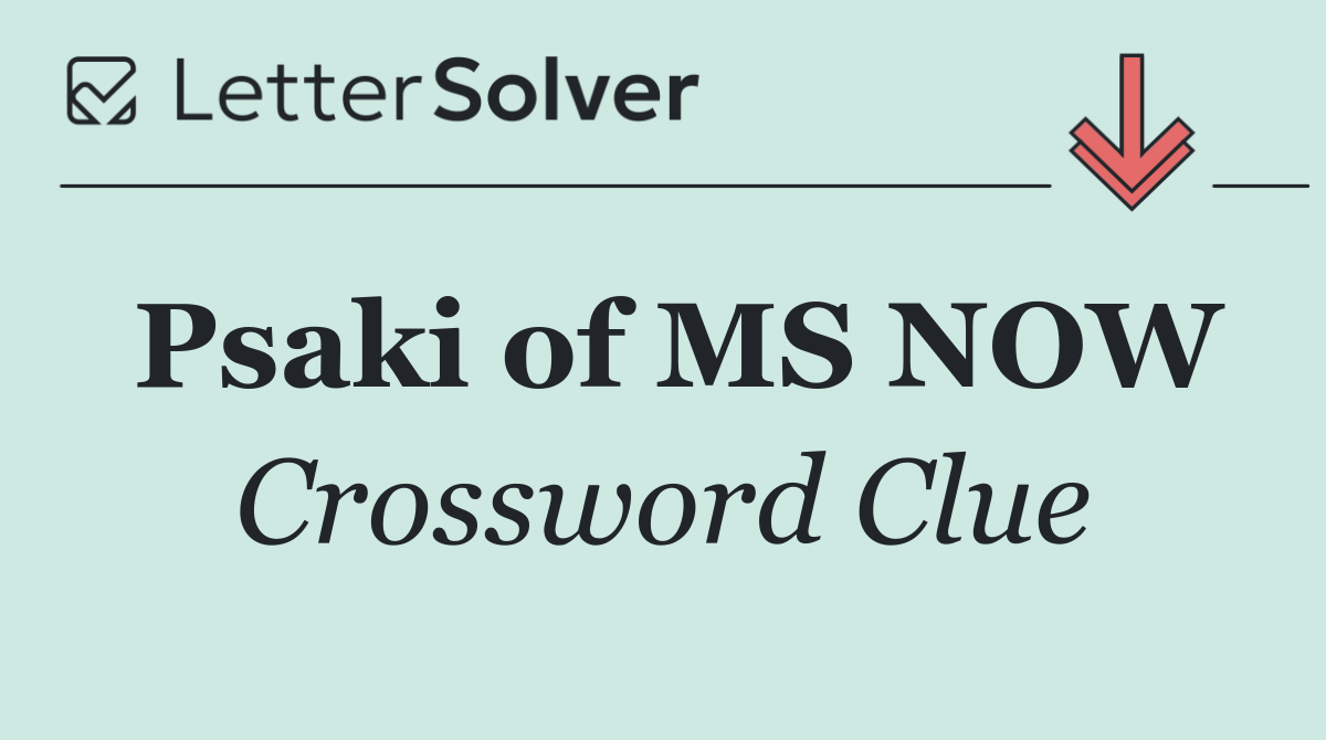 Psaki of MS NOW