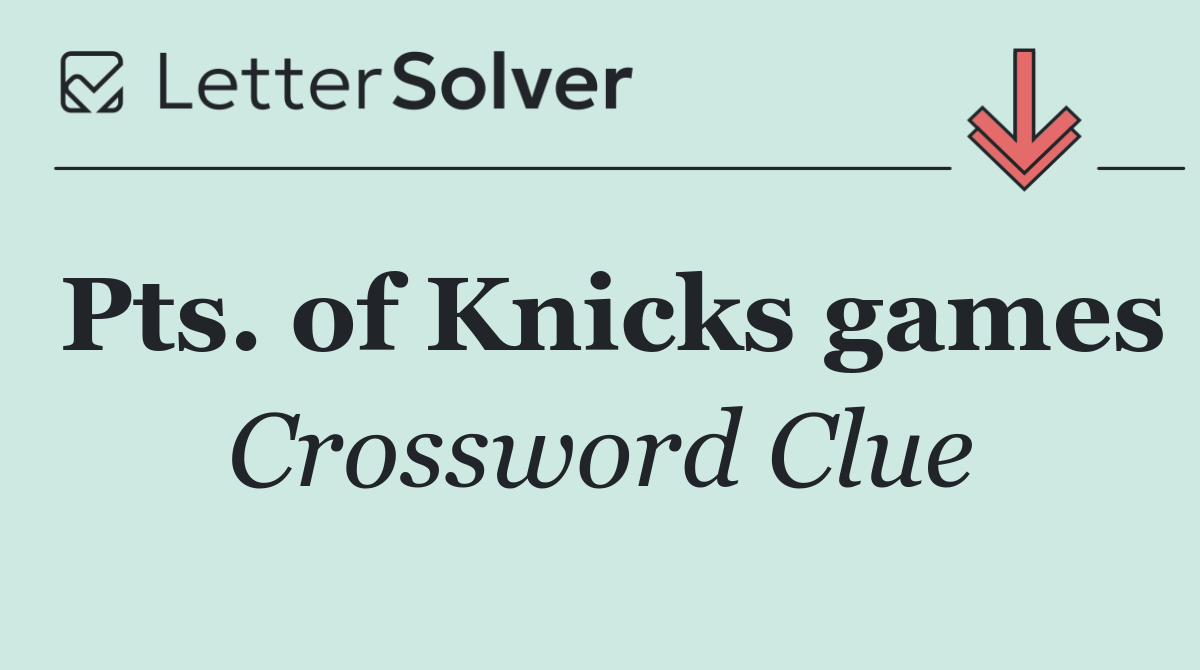 Pts. of Knicks games