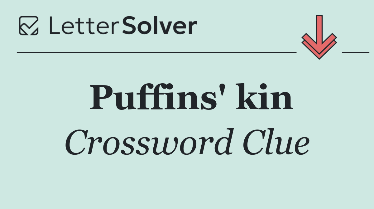 Puffins' kin