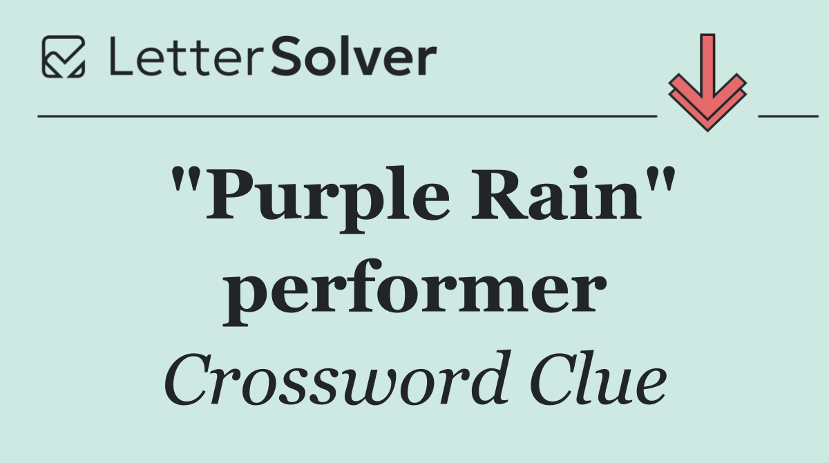 "Purple Rain" performer