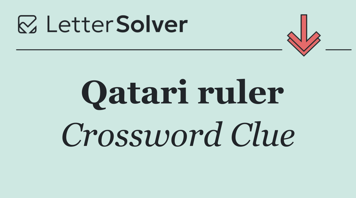 Qatari ruler