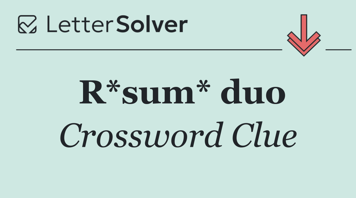 R*sum* duo