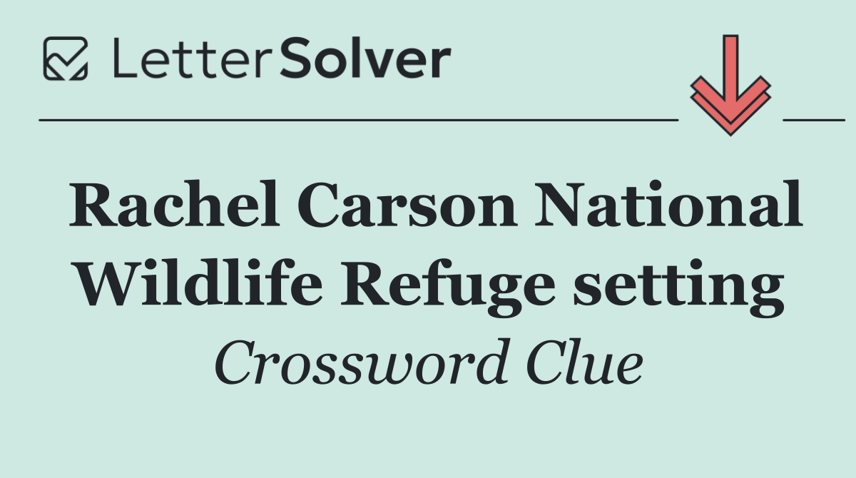 Rachel Carson National Wildlife Refuge setting