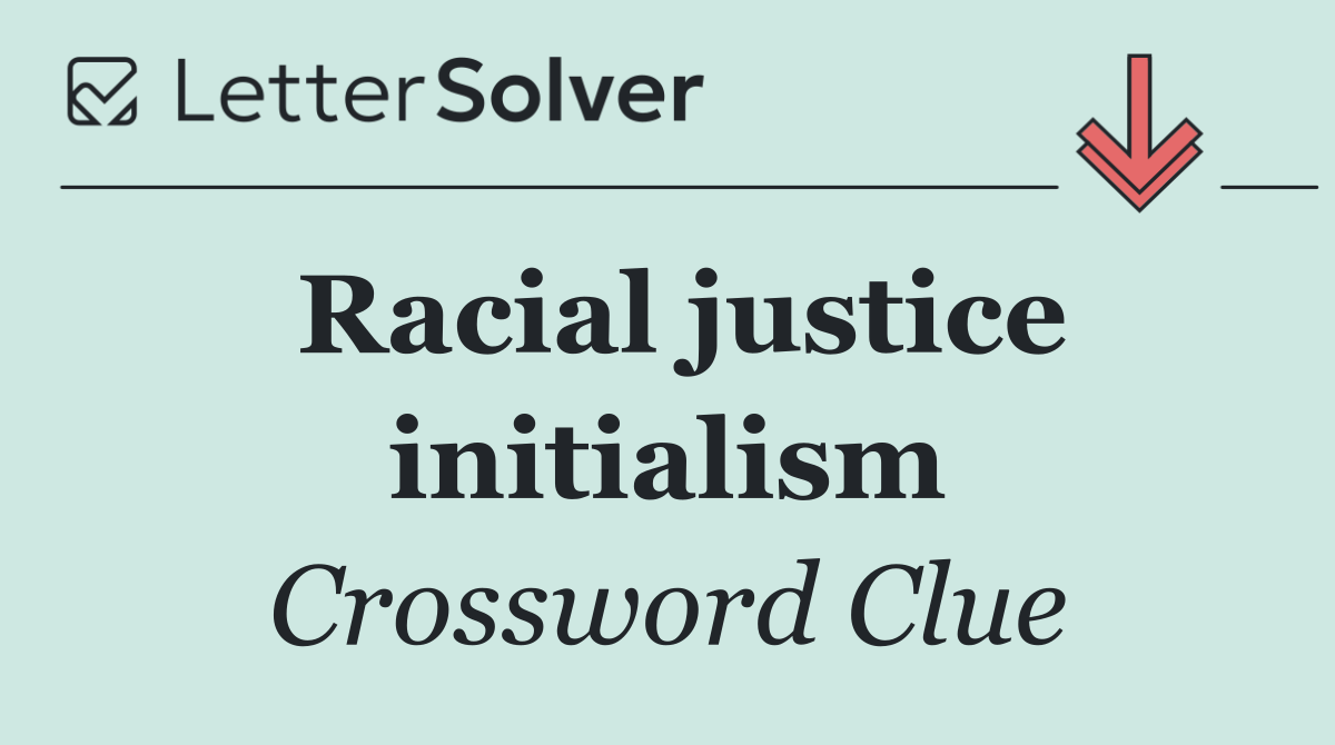 Racial justice initialism