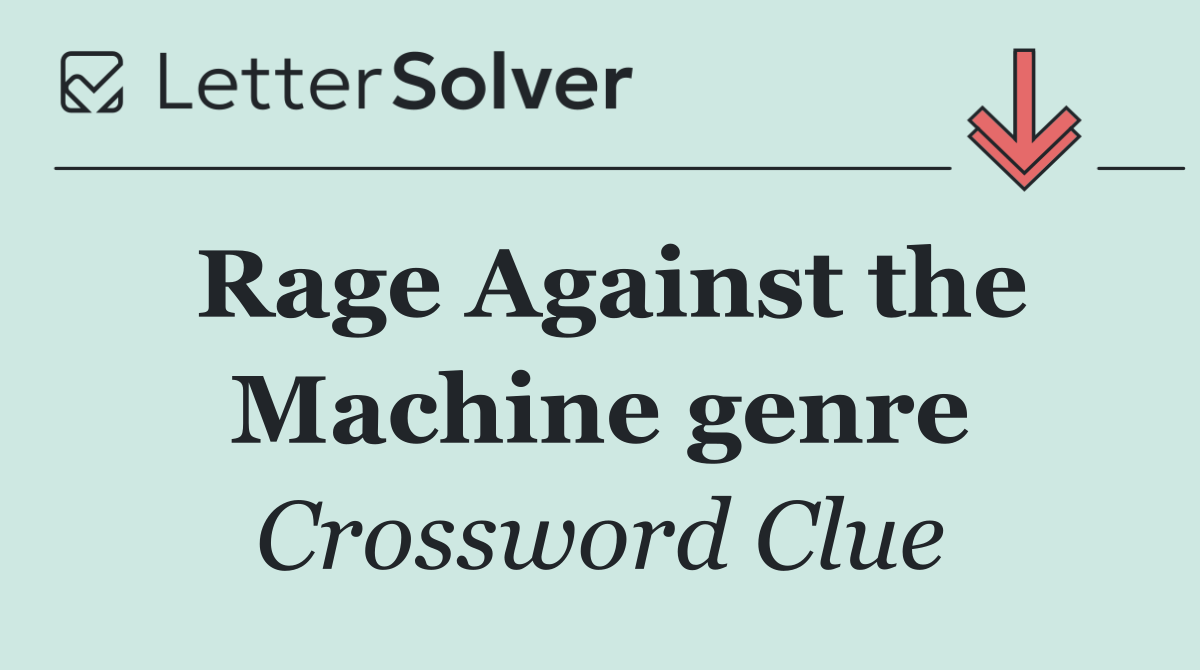 Rage Against the Machine genre
