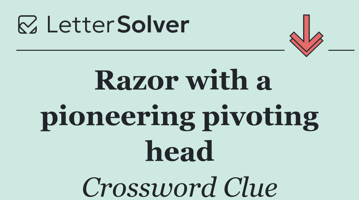 Razor with a pioneering pivoting head
