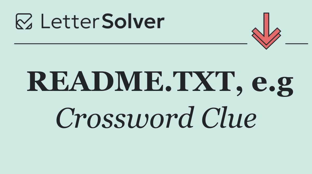 README.TXT, e.g