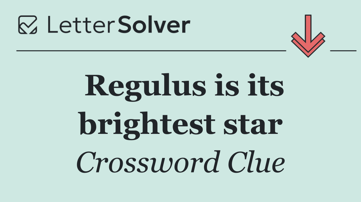 Regulus is its brightest star