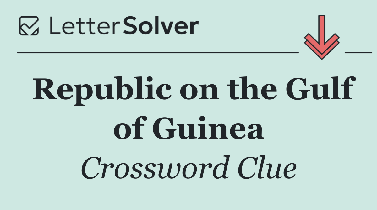 Republic on the Gulf of Guinea