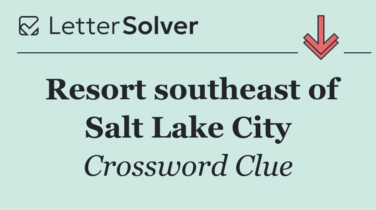 Resort southeast of Salt Lake City