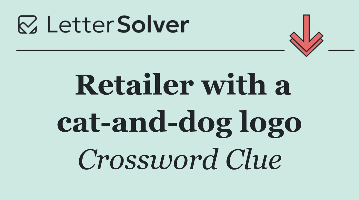 Retailer with a cat and dog logo