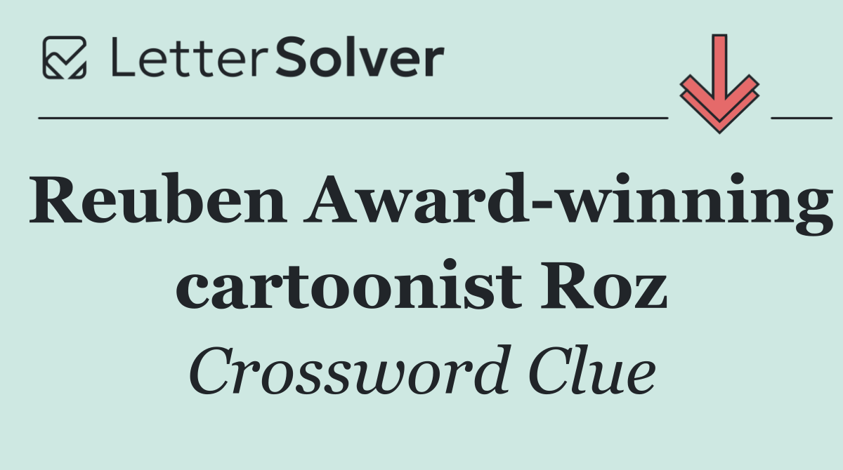 Reuben Award winning cartoonist Roz