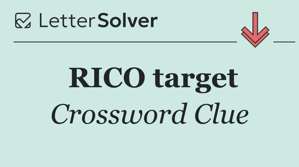 RICO target