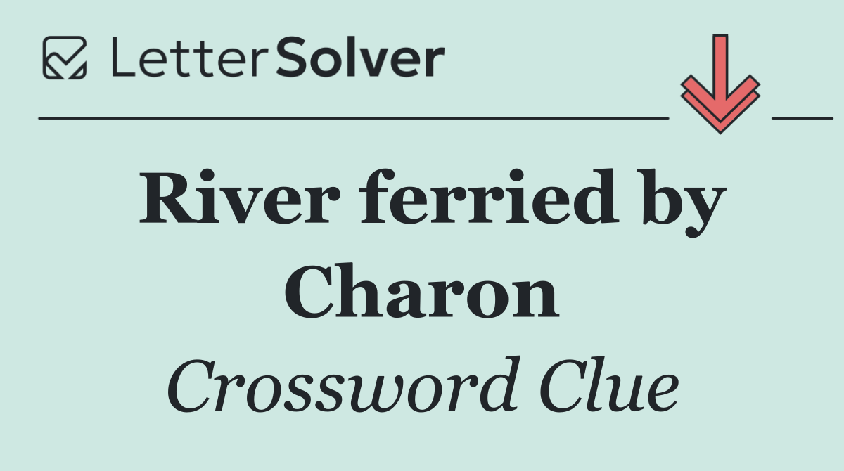 River ferried by Charon