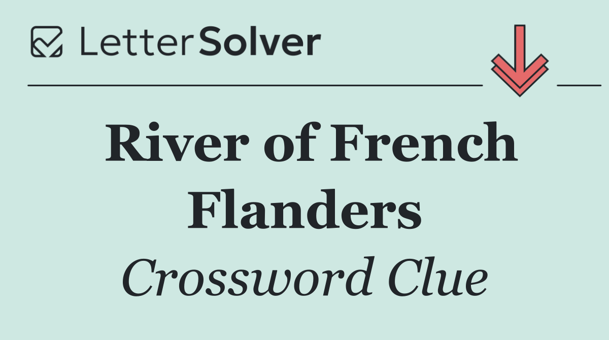 River of French Flanders