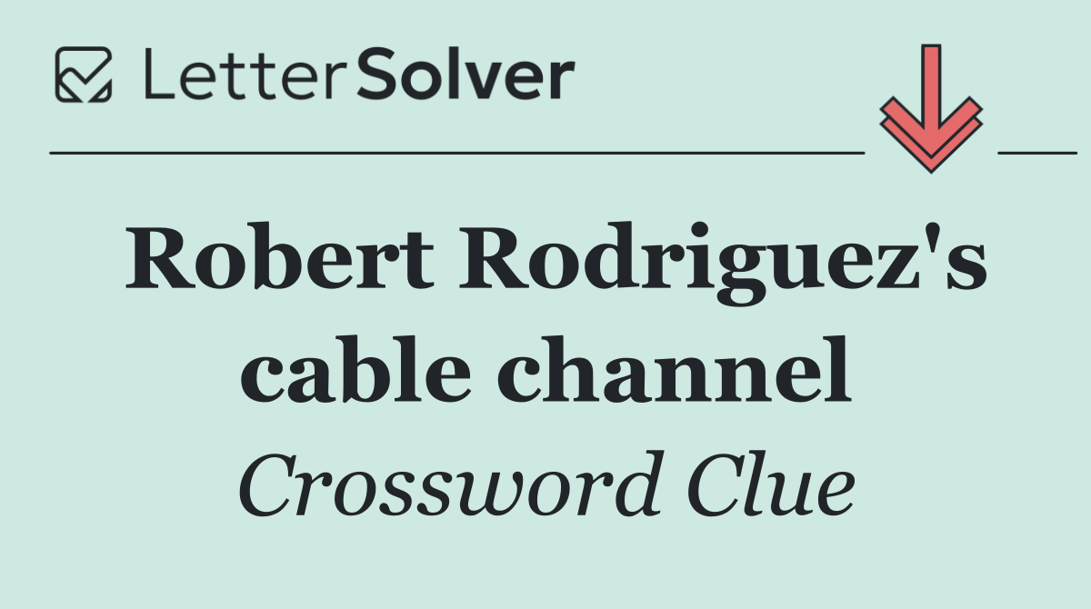Robert Rodriguez's cable channel