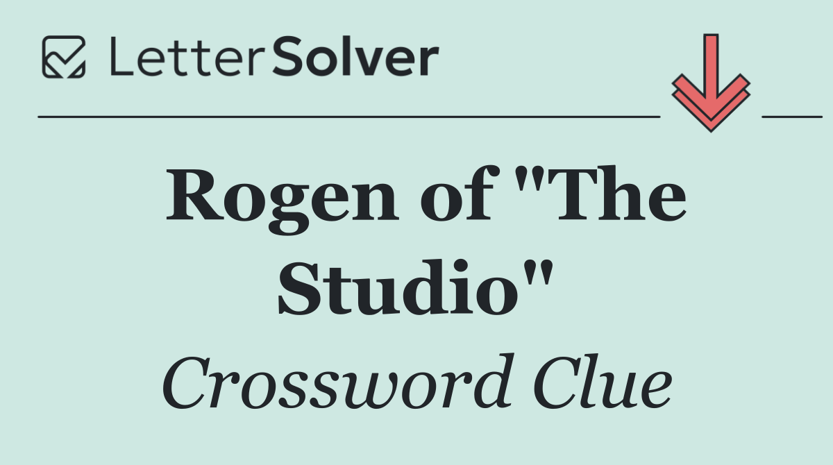 Rogen of "The Studio"