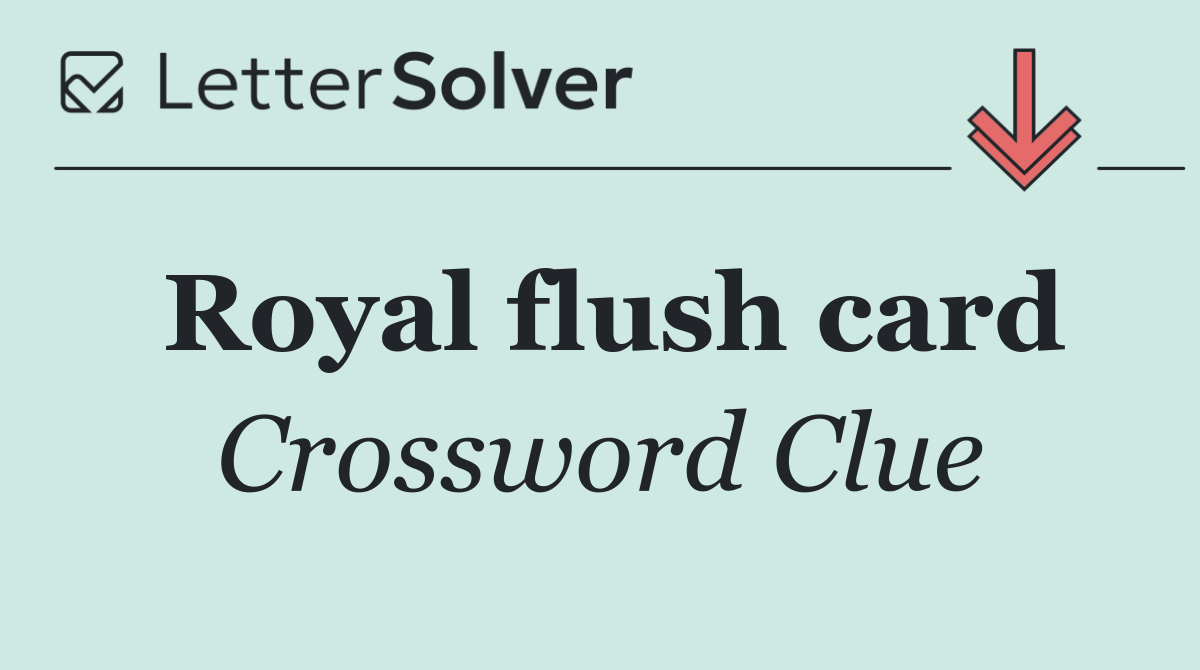 Royal flush card