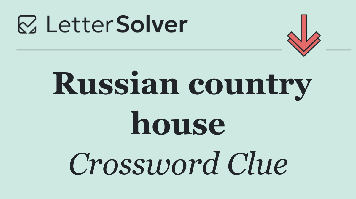 Russian country house