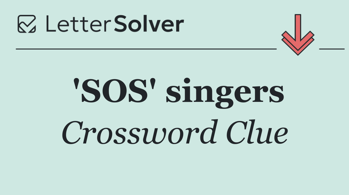 'SOS' singers