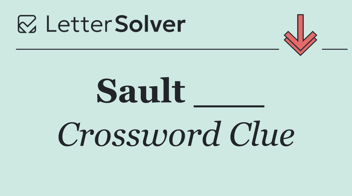 Sault ___