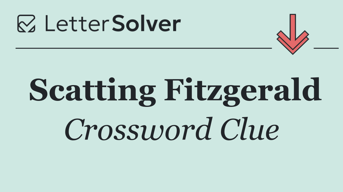 Scatting Fitzgerald
