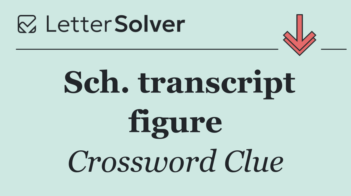 Sch. transcript figure