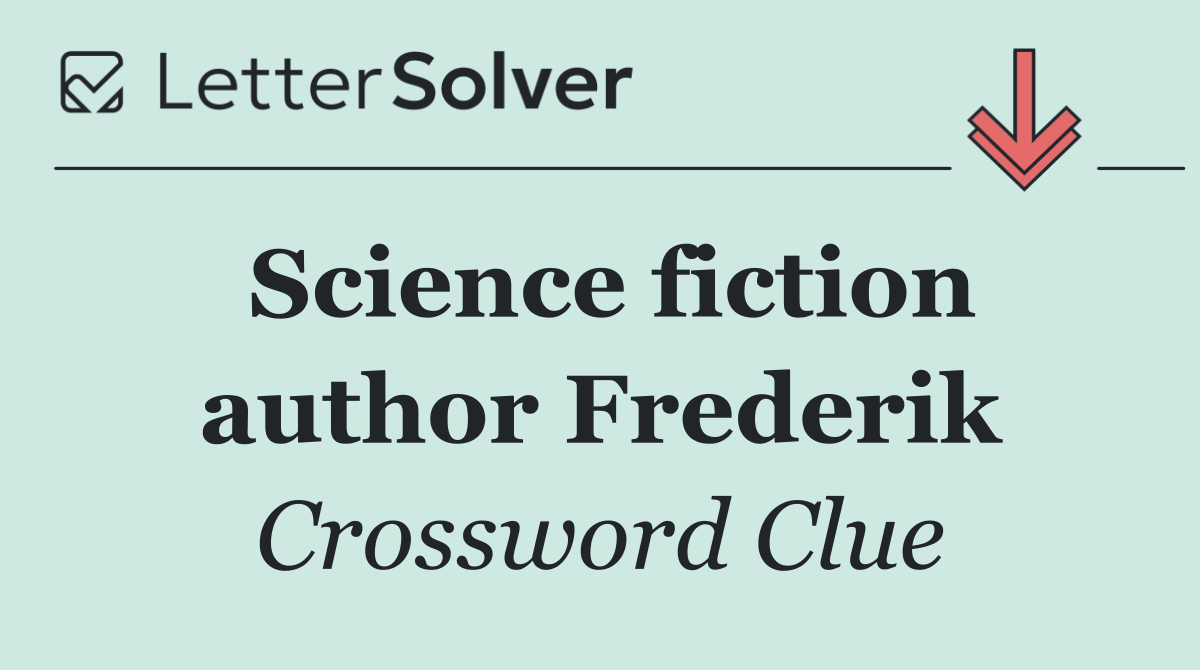 Science fiction author Frederik