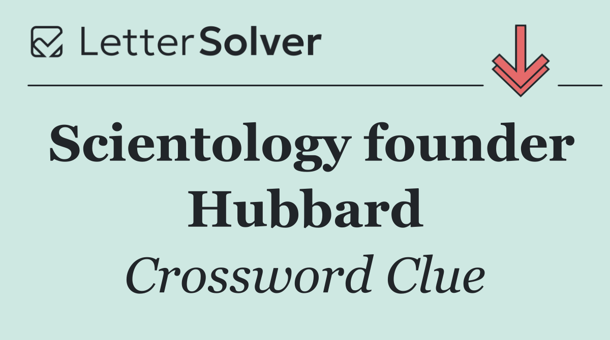 Scientology founder Hubbard