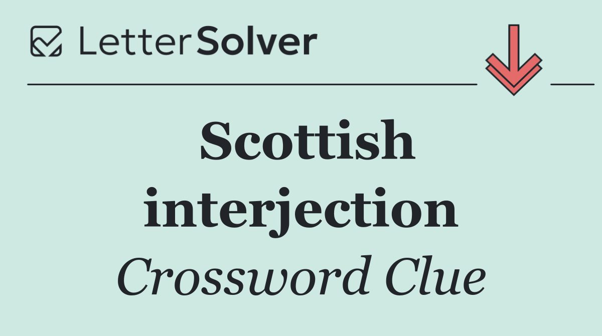 Scottish interjection