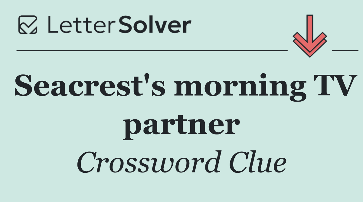 Seacrest's morning TV partner
