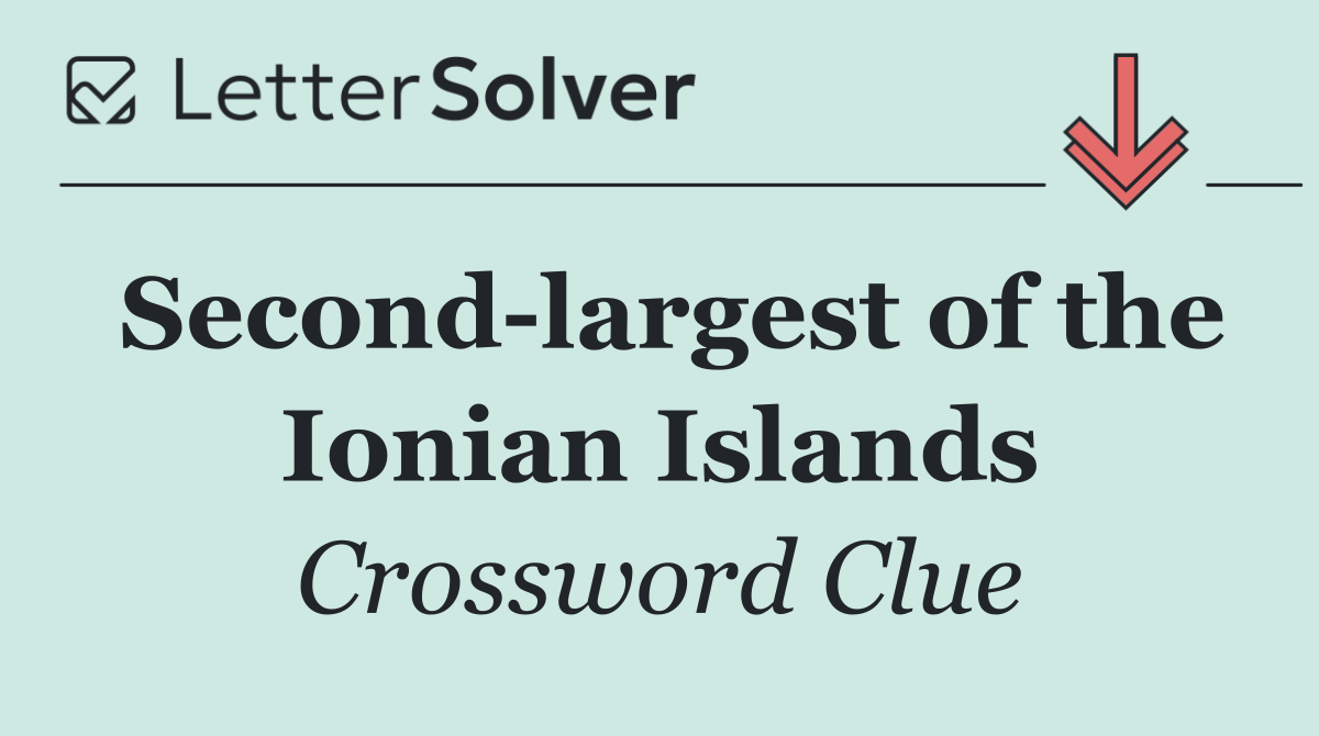 Second largest of the Ionian Islands