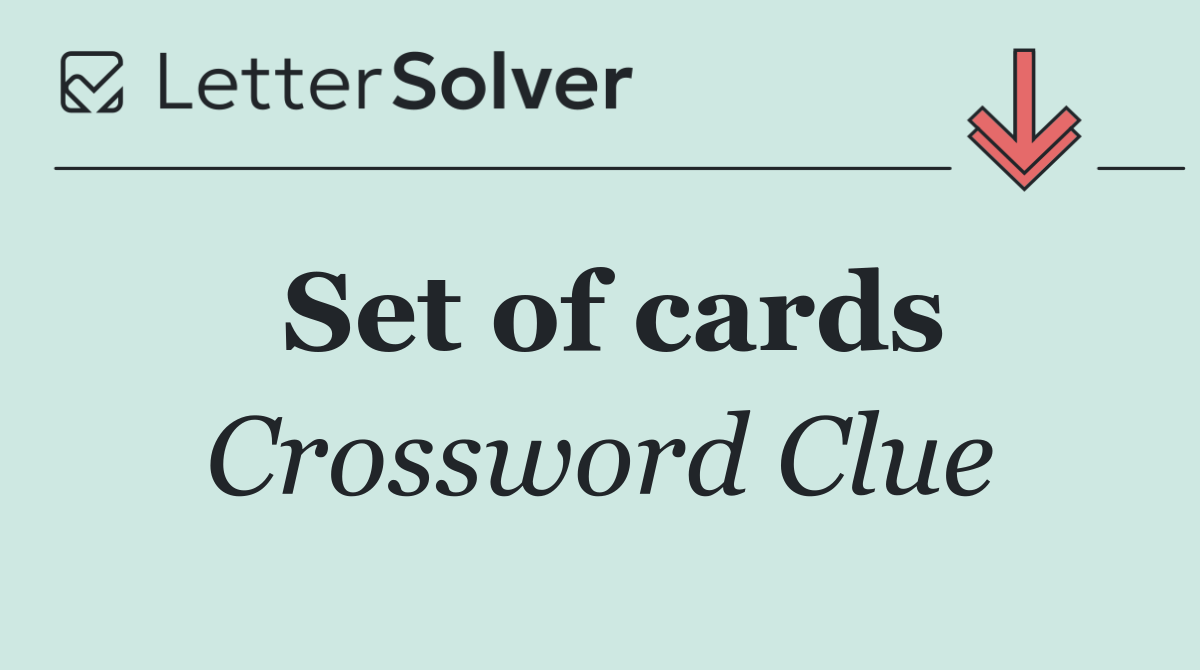 Set of cards