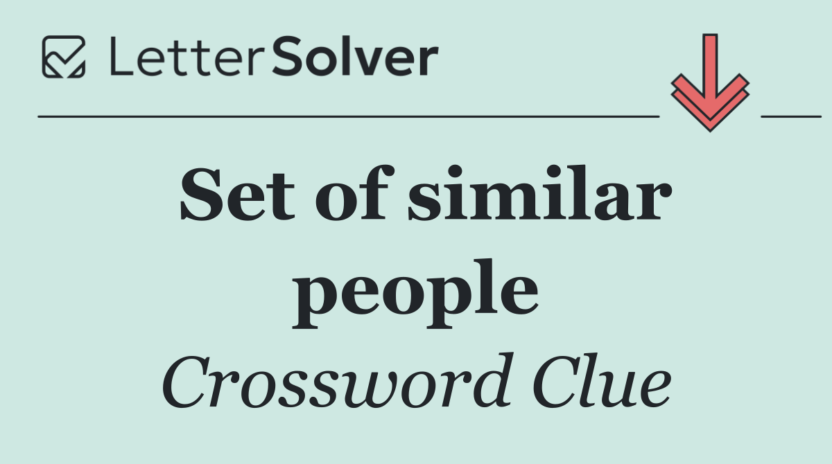 Set of similar people