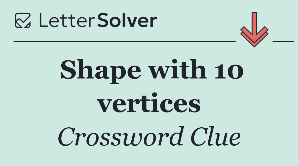 Shape with 10 vertices