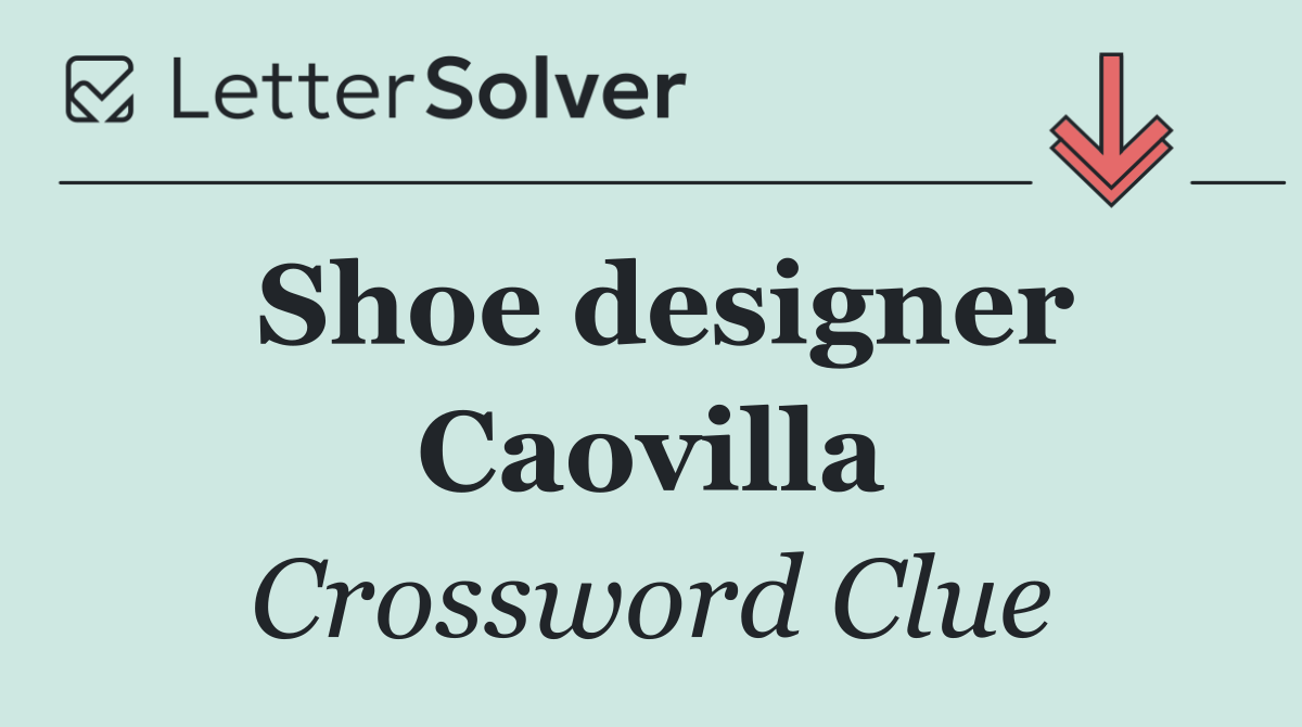 Shoe designer Caovilla