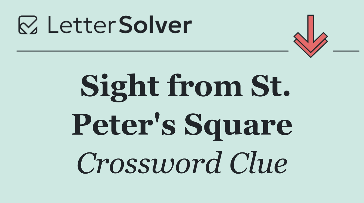 Sight from St. Peter's Square