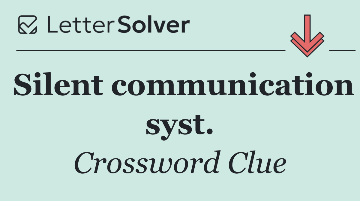 Silent communication syst.
