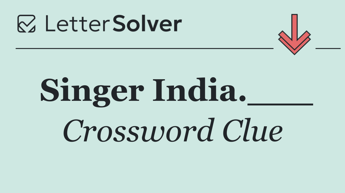 Singer India.___