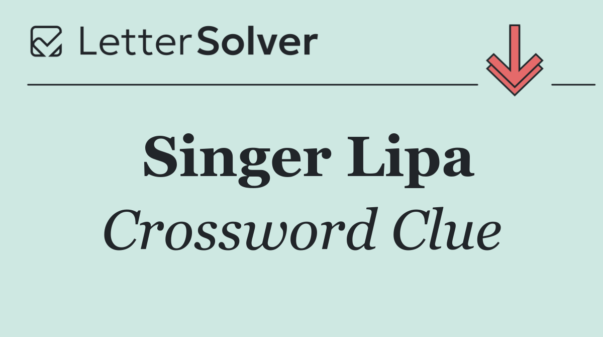 Singer Lipa