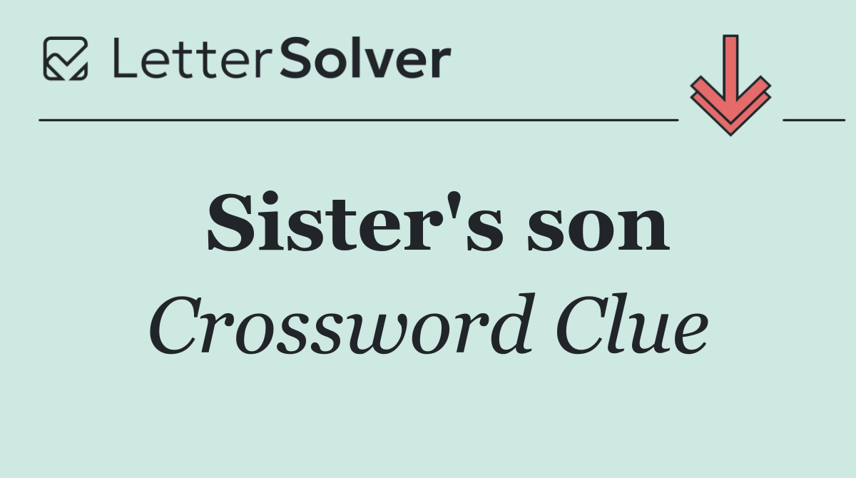 Sister's son